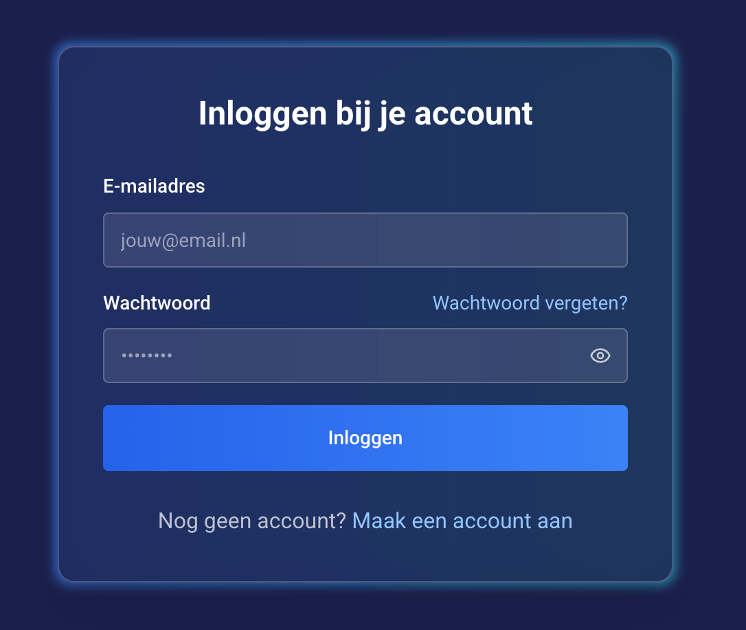 Account aanmaken